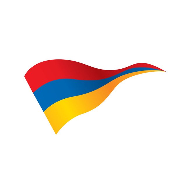 Армянский флаг на белом фоне