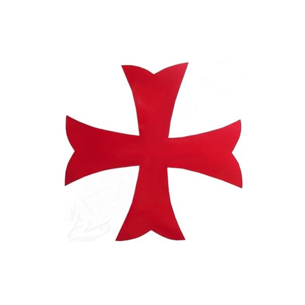 Белый крест на красном фоне символ ордена