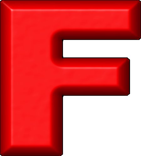 Буква f на синем фоне