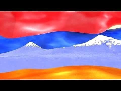 Флаг армении на фоне арарата