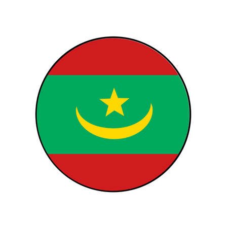 Флаг с полумесяцем и звездой на зеленом и белом фоне