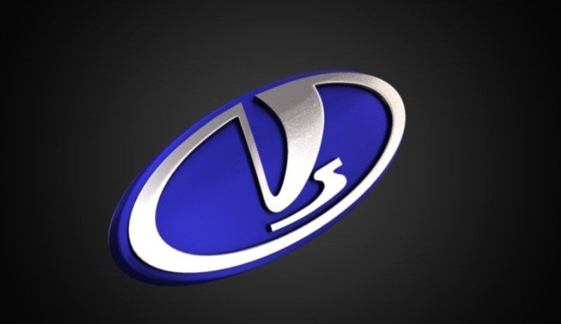 Логотип lada на черном фоне