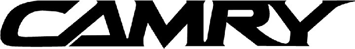 Логотип тойота камри на черном фоне