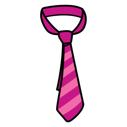 На прозрачном фоне галстук