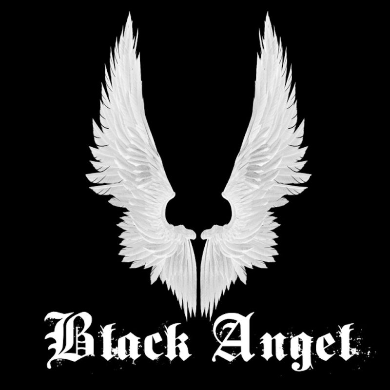 Надпись angel на черном фоне