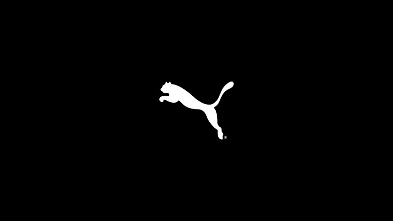 Логотип puma на черном фоне