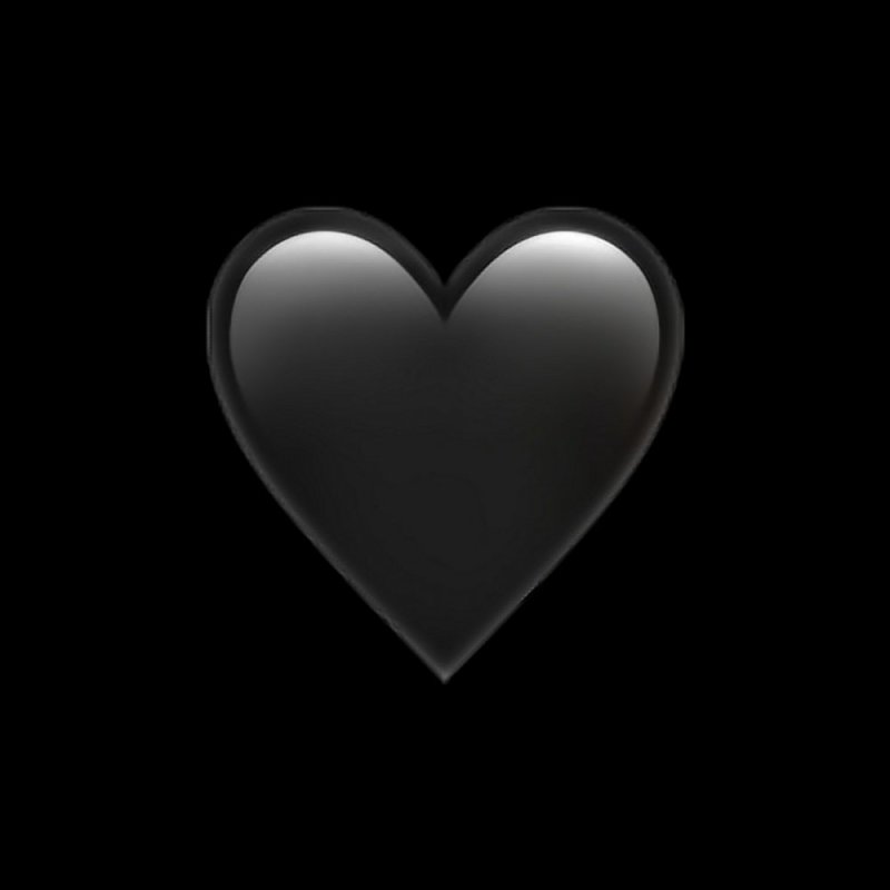 Айфоновское сердечко на черном фоне