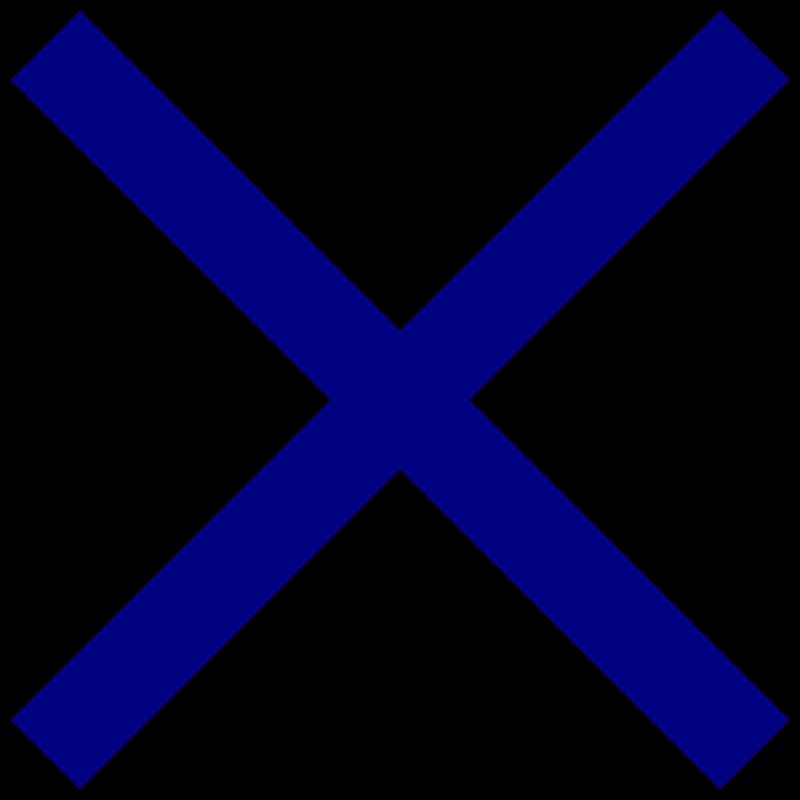 Белый андреевский крест на синем фоне