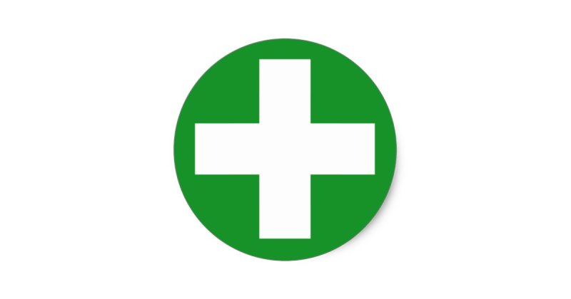 Белый крест на зеленом фоне
