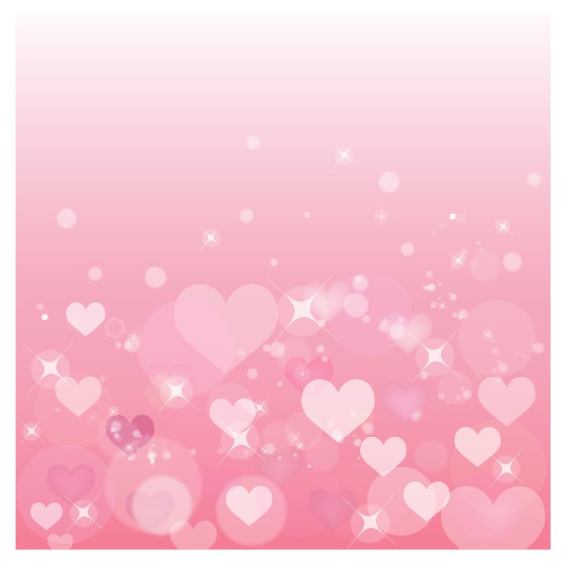 Бледно розовый фон с сердечками