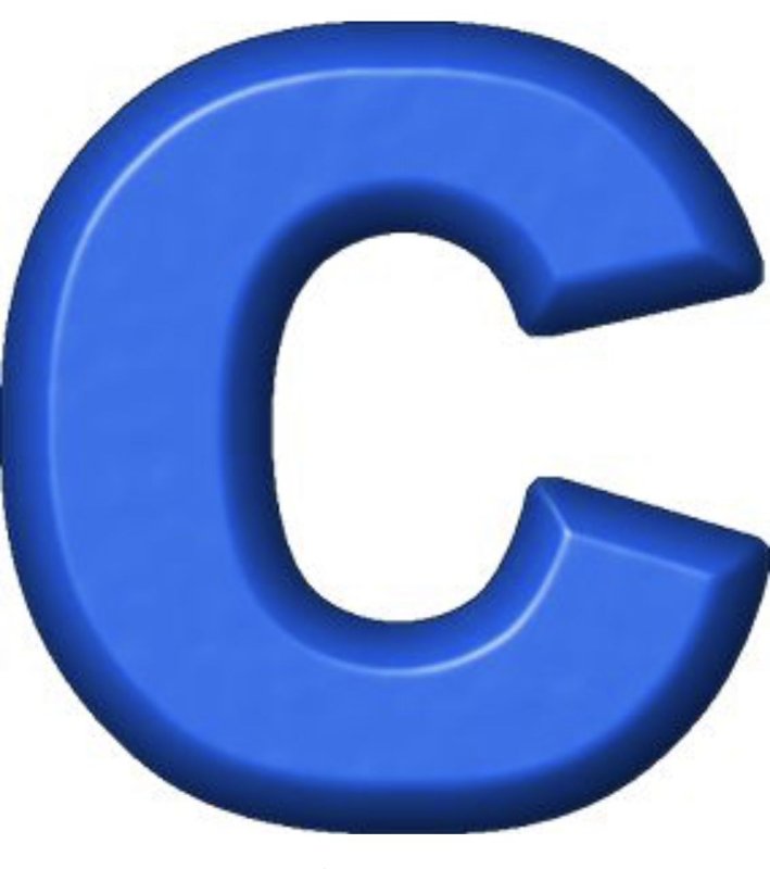 Большая буква а на синем фоне