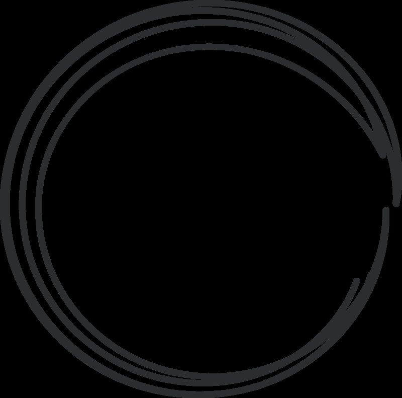 Черная рамка круг на белом фоне