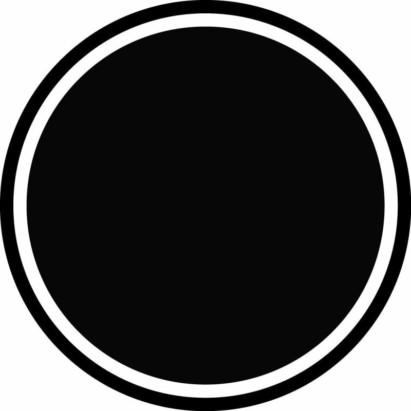 Черный круг на белом фоне флаг