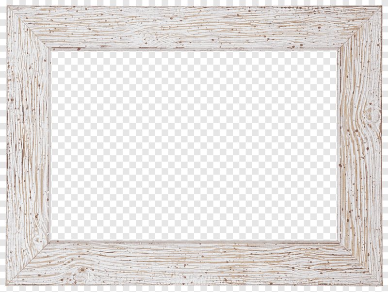 Деревянная рамка на белом фоне