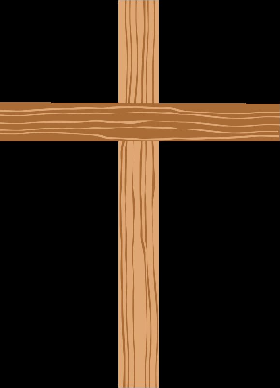 Деревянный крест на белом фоне