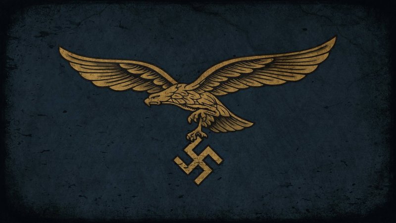 Флаг черный орел на синем фоне