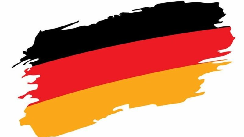 Флаг германии на белом фоне