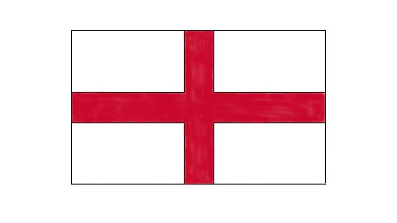 Флаг красный крест на белом фоне с точками