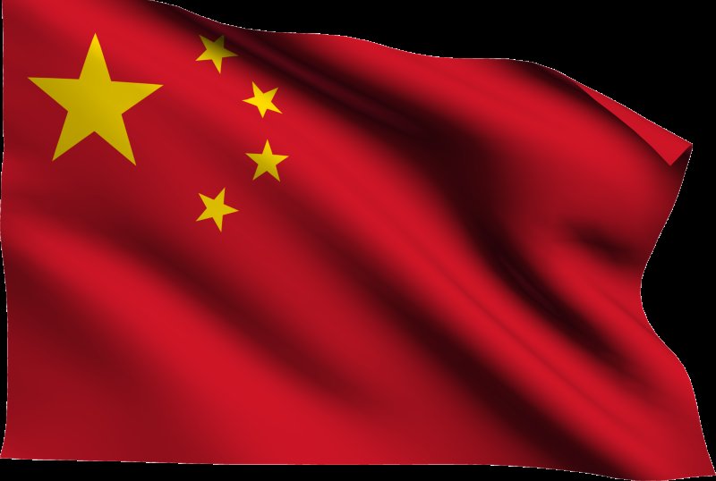 Китайский флаг вектор