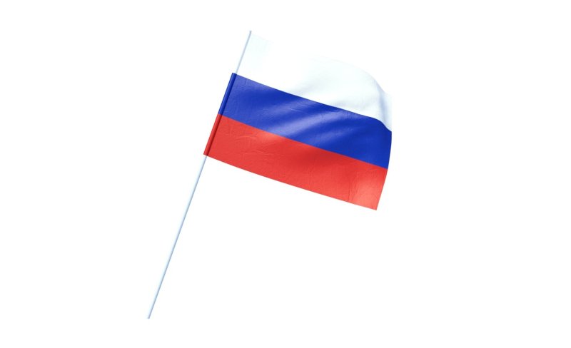 Флаг россии на белом фоне