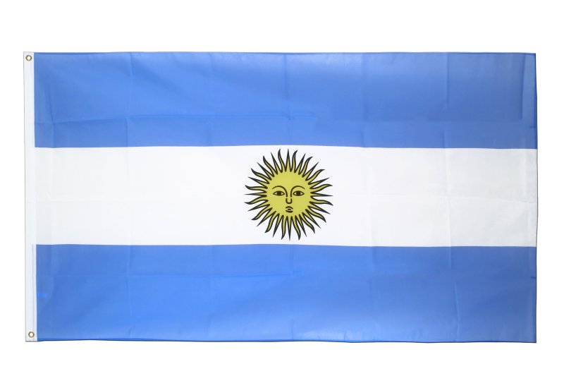 Флаг с голубой полосой на белом фоне