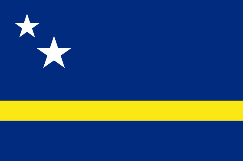 Флаг со звездочками на синем фоне