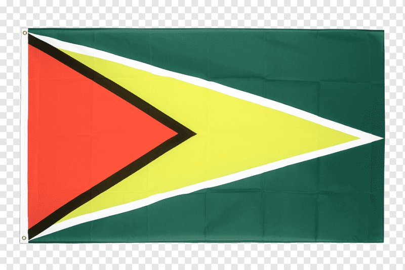 Флаг треугольник на красном фоне