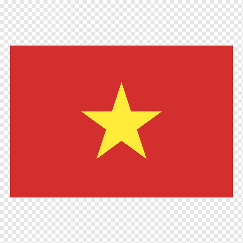 Флаг вьетнама на белом фоне