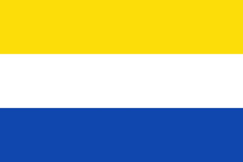 Флаг желтый корабль на синем фоне