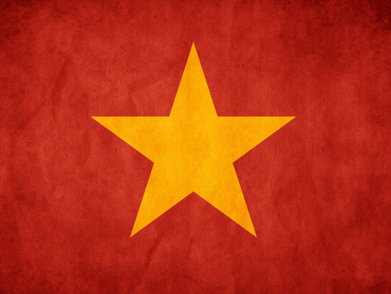 Флаг звезда на желтом зеленом и красном фоне