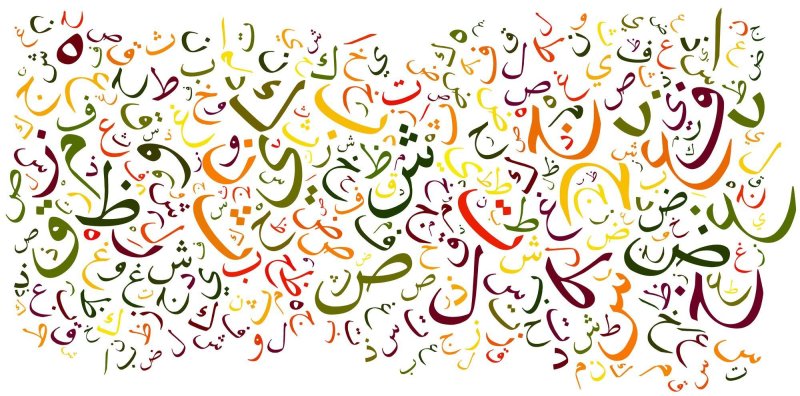 Фон арабские буквы