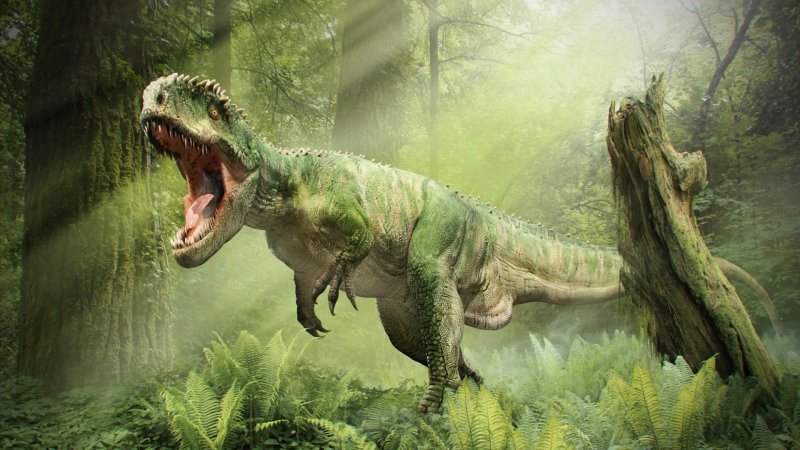 Фон древний мир динозавров
