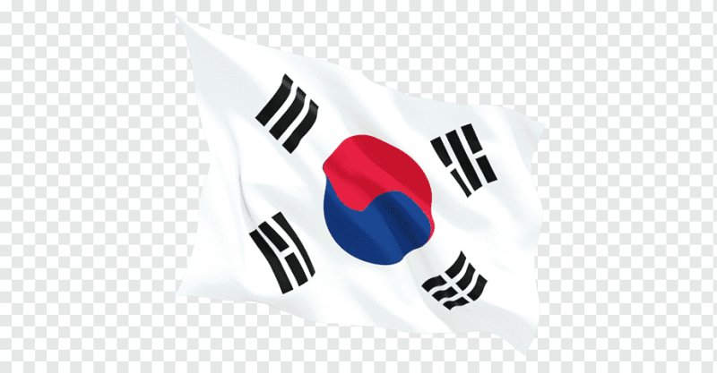 Фон корейские флаги