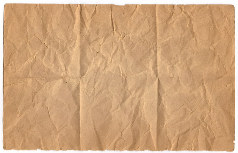 Фон коричневая мятая бумага
