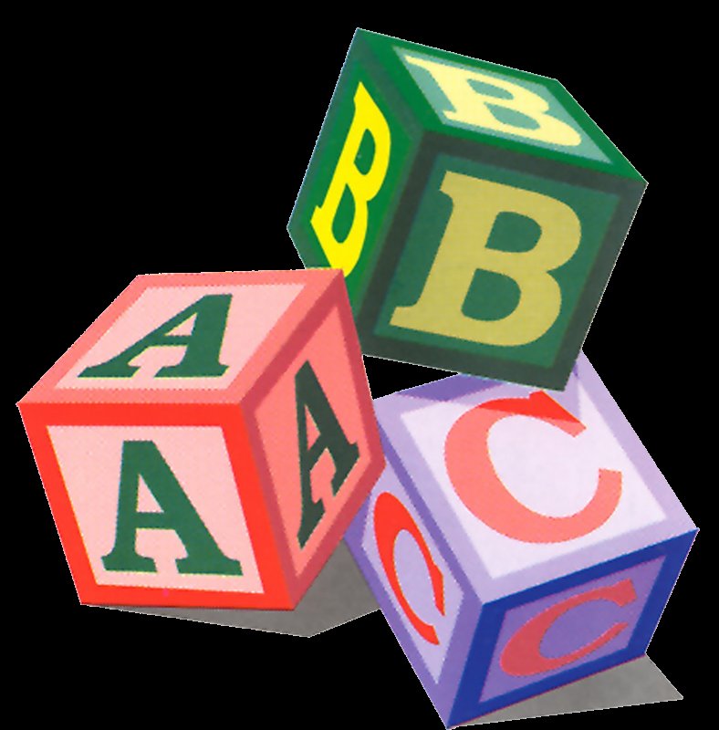 Фон кубики с буквами