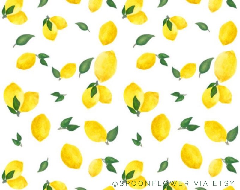 Фон лимоны акварель
