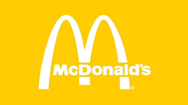 Фон логотип макдональдс