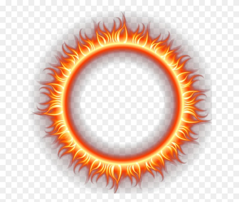 Фон огненный круг