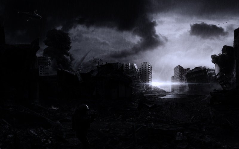 Фон разрушенный город война