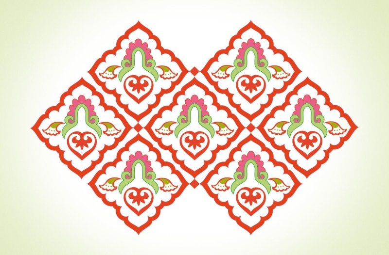 Фон татарский народный орнамент