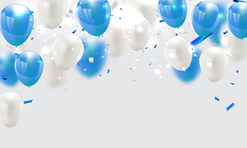 Фон воздушные шары на день рождения