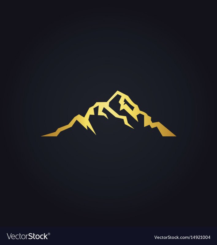 Герб горы на желтом фоне