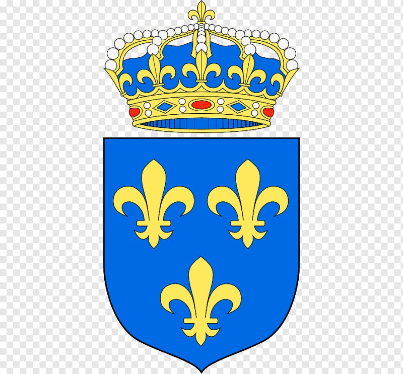Герб с тремя коронами и синим фоном