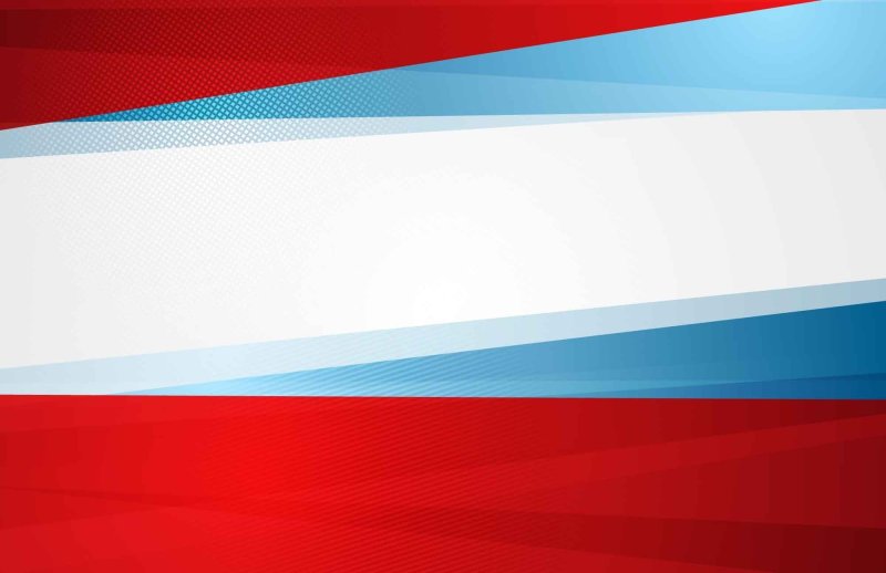 Голубой фон с российским флагом