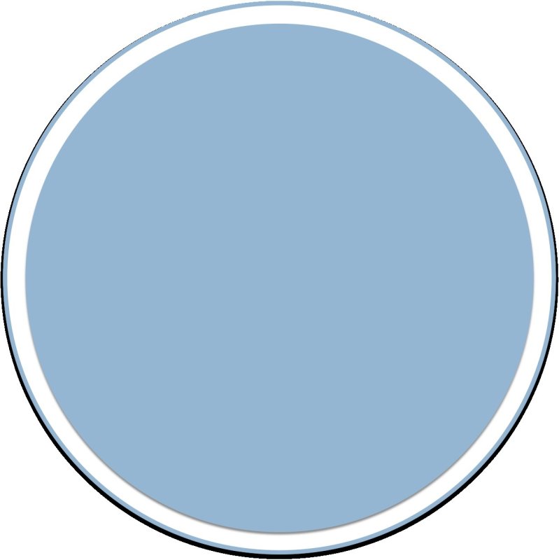 Голубой круг на белом фоне