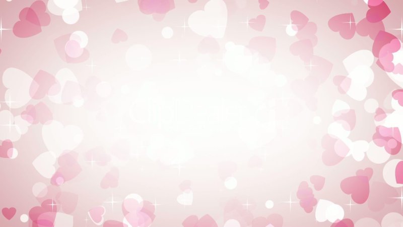 Горизонтальный розовый фон с сердечками