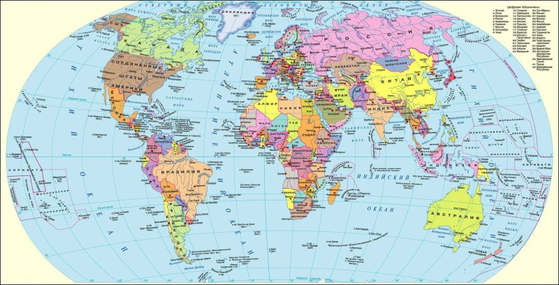 Карта мира на красном фоне