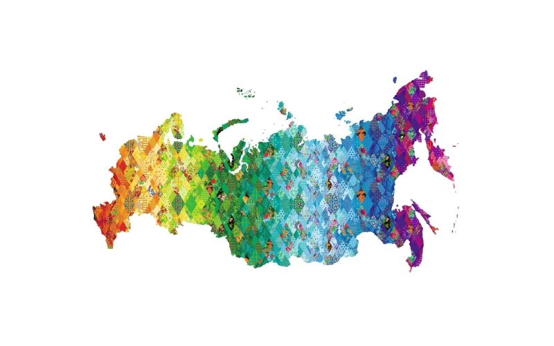 Карта россии на белом фоне