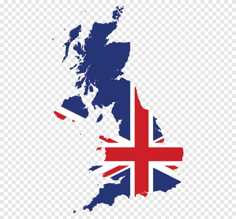 Карта великобритании на белом фоне