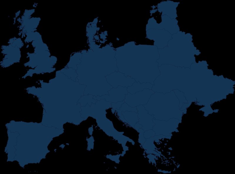 Карта всей европы на белом фоне